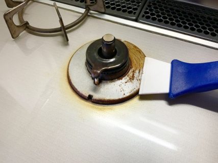 幸手市 賃貸アパート キッチン ガスコンロ お手入れ 掃除 手間