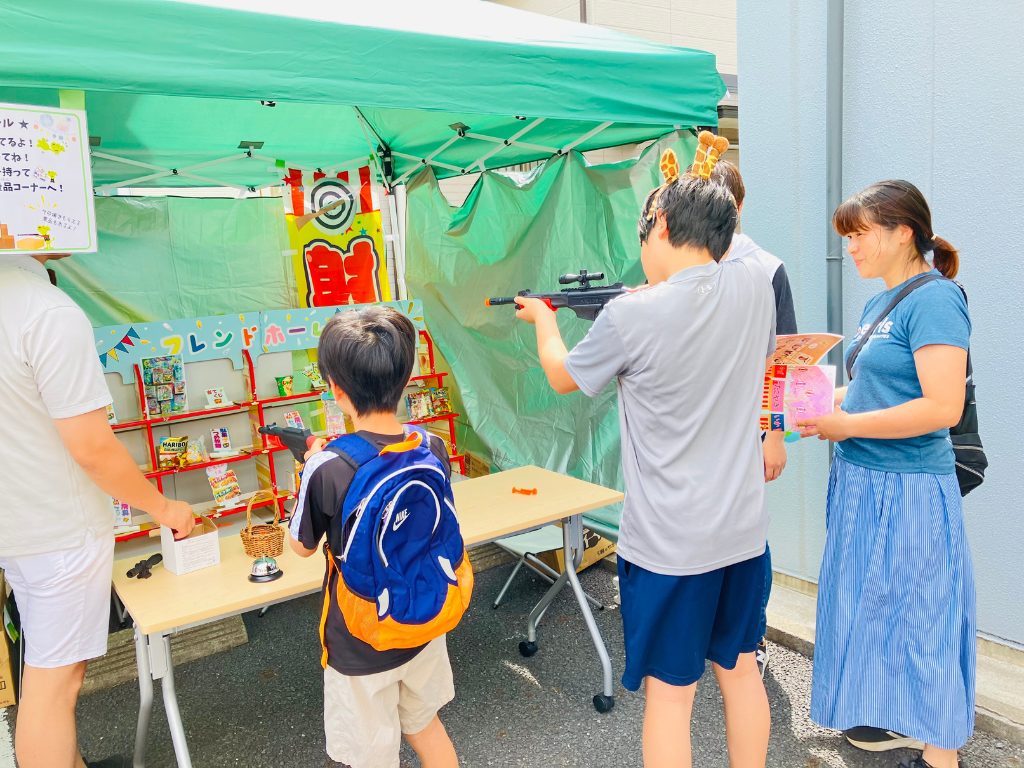 幸手市不動産会社フレンドホームの入居者様イベント　縁日コーナー