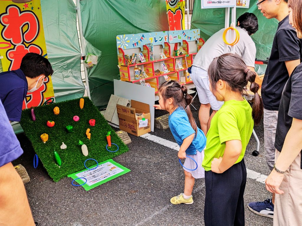 幸手市不動産会社フレンドホームの入居者様イベント　縁日コーナー